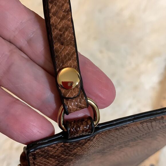 Brighton Wristlet/bag.  Brown reptile print.  NWOT - Picture 5 of 7